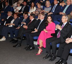 Doña Letizia en un momento del acto 