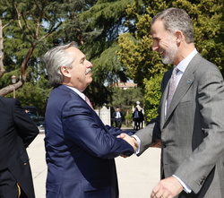 Su Majestad el Rey recibe al Presidente de Argentina, Alberto Fernández