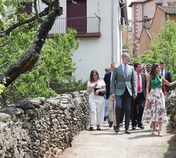 Los Reyes durante el recorrido por Pinofranqueado