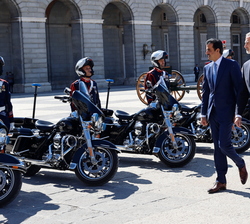 Rey, Reina Letizia, Su Alteza el Jeque Tamim Bin Hamad Al-Thani, Emir del Estado de Qatar