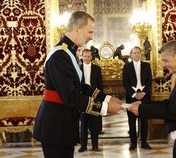 Su Majestad el Rey recibe las Cartas Credenciales del Embajador de la República Helénica, Ilias Fotopoulos