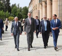 El Rey en el Palacio Real de La Granja de San Ildefonso