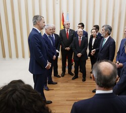 Desarrollo de la audiencia de Su Majestad el Rey con los presidentes de los Tribunales Superiores de Justicia