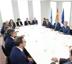 El Rey preside la reunión explicativa sobre la situación de la Justicia en Galicia