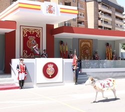Inicio de la representación de la Brigada "Alfonso XIII" II de la Legion con dos Compañias de Caballeros Legionarios