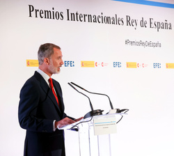 Su Majestad el Rey durante su intervención