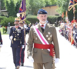 Su Majestad el Rey pasa revista a las tropas