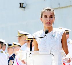 Su Majestad la Reina durante su intervención
