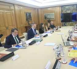 Reunión de la Comisión Delegada de la Fundación Princesa de Girona presidida por los Reyes
