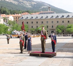 El Rey es recibido en Real Monasterio de San Lorenzo de El Escorial