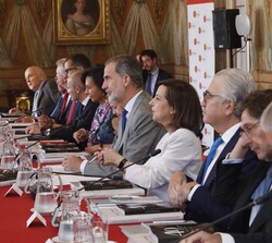 Reunión del Patronato del Real Instituto Elcano de Estudios Internacionales y Estratégicos, presidida por Su Majestad el Rey