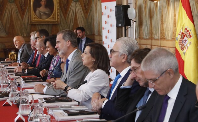 Reunión del Patronato del Real Instituto Elcano de Estudios Internacionales y Estratégicos, presidida por Su Majestad el Rey