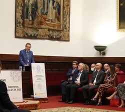 Intervención del director del Instituto de Biomedicina de Sevilla, Rafael Fernández-Chacón