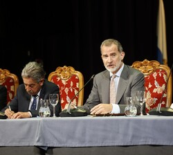 Su Majestad el Rey durante su intervención