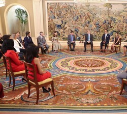 Audiencia de S.M el Rey a los participantes en la XVII edición del Programa de Jóvenes Líderes Iberoamericanos de la Fundación Carolina