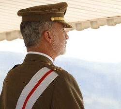 Su Majestad el Rey durante el desarrollo de los actos