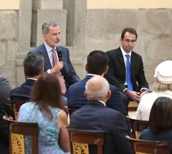 El Rey durante su intervención