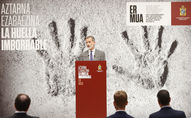 Su Majestad el Rey durante su intervención