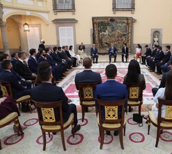 Audiencia de Su Majestad el Rey a las últimas promociones de Ingenieros Técnicos de Obras Públicas