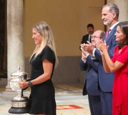 Claudia Galicia, ciclista de montaña, ganadora del Premio Reina Letizia a la deportista española que más se ha distiguido en su actuación deportiva na