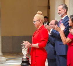 Adiaratou Iglesisas, atleta, ganadora del Premio Rey Juan Carlos al deportista que por los resultados obtenidos ha sido considerada revelación signifi