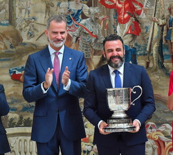 José Luis blanco, Alcalde de Azuqueca de Henares, recoge el Premio Consejo Superior de Deportes a la Entidad Local Española más destacada por sus inic