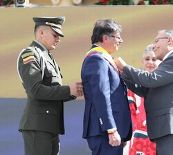 Imposición de la Banda Presidencial al Presidente de la República de Colombia