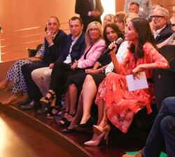 Doña Letizia durante el turno de ruegos y preguntas