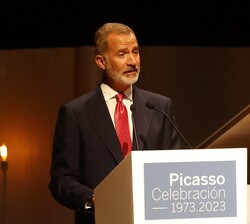 Su Majestad el Rey durante sus palabras