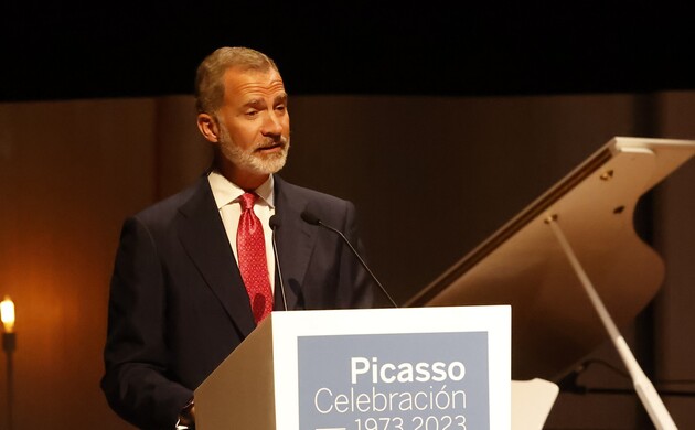 Su Majestad el Rey durante sus palabras