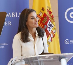 Su Majestad la Reina durante su intervención