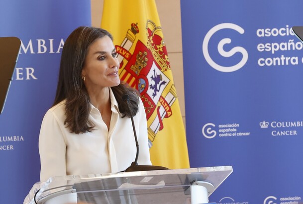 Su Majestad la Reina durante su intervención
