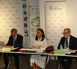 Doña Letizia durante el encuentro en la sede del Instituto Cervantes de Nueva York