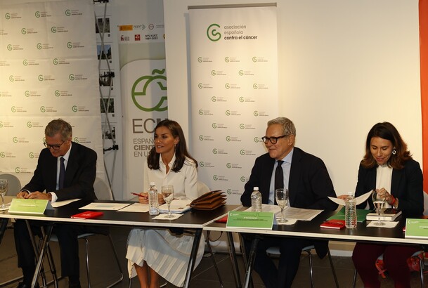 Doña Letizia durante el encuentro en la sede del Instituto Cervantes de Nueva York