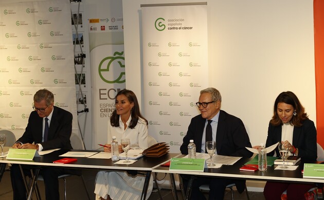 Doña Letizia durante el encuentro en la sede del Instituto Cervantes de Nueva York