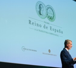 Intervención de Su Majestad el Rey en la entrega de la VII edición del “Premio Reino de España a la trayectoria empresarial”, a D. Gabriel