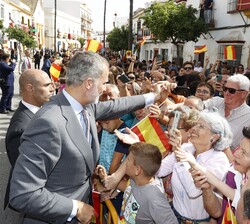 Recorrido de Don Felipe por Lebrija