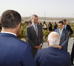 Don Felipe recibió explicaciones sobre la Comunidad de Regantes del Bajo Guadalquivir