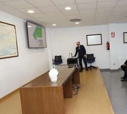 El Rey durante las explicaciones