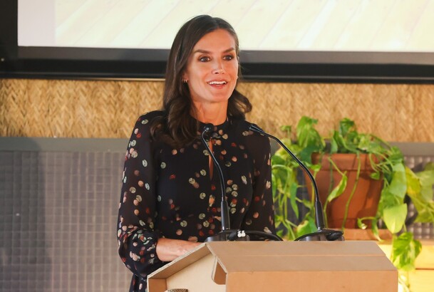 Su Majestad la Reina durante su intervención en el acto institucional del “Día Mundial de la Salud Mental 2022”
