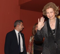 Su Majestad la Reina Doña Sofía en el palco