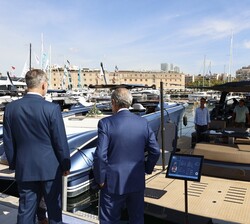 Visita de Don Felipe al Moll d’Espanya