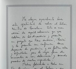 Firma de Don Felipe en el Libro de Honor