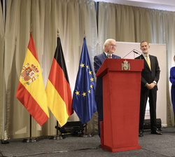 Intervención del Presidente de Alemania durante la recepción con ocasión de la inauguración de la Feria del Libro de Fráncfort 2022
