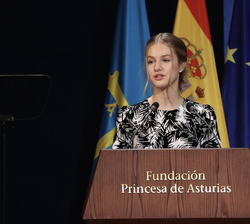 Su Alteza Real la Princesa de Asturias durante su intervención