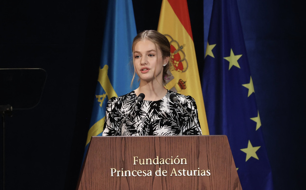 Su Alteza Real la Princesa de Asturias durante su intervención