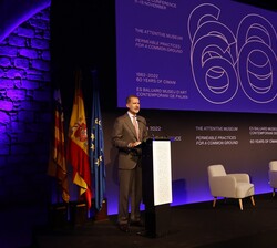 Su Majestad el Rey durante su intervención