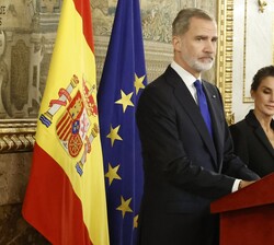 Su Majestad el Rey durante su intervención