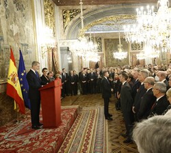 Vista general durante la intervención de Su Majestad el Rey ante los participantes en la 68ª sesión anual de la Asamblea Parlamentaria de la OTAN