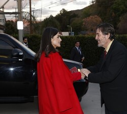 Su Majestad la Reina recibida por el director del Instituto Cervantes, Luis García Montero